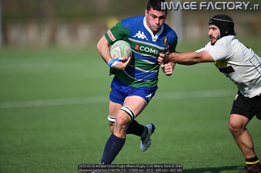 2022-03-20 Amatori Union Rugby Milano-Rugby CUS Milano Serie B 3094
